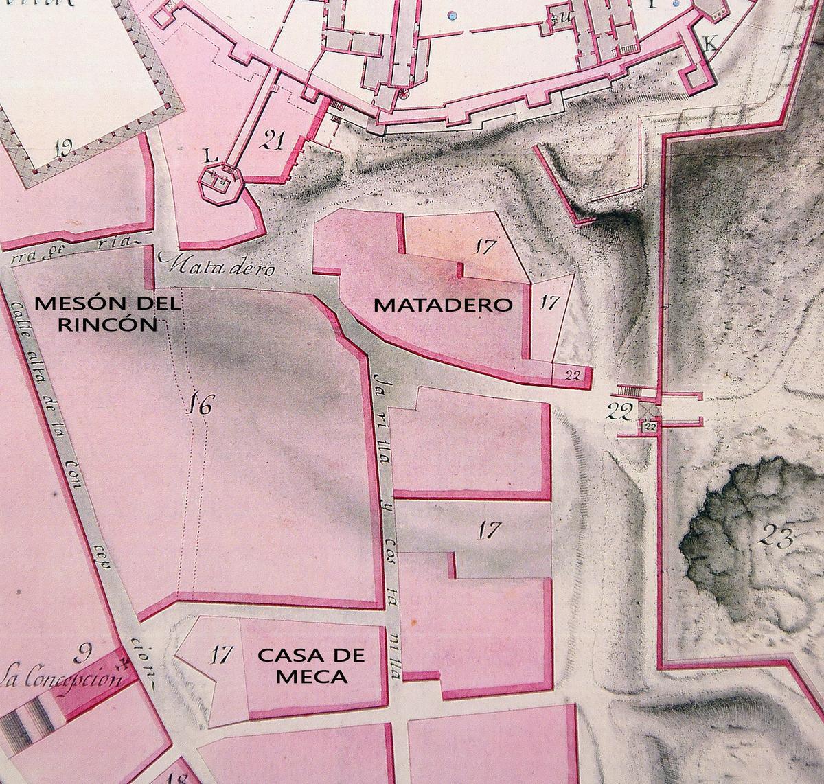 Plano de San Salvador de 1803.