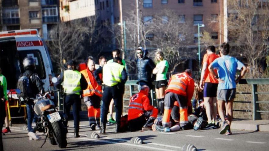 Muere de un infarto un hombre de 55 años en el Medio Maratón de Zaragoza