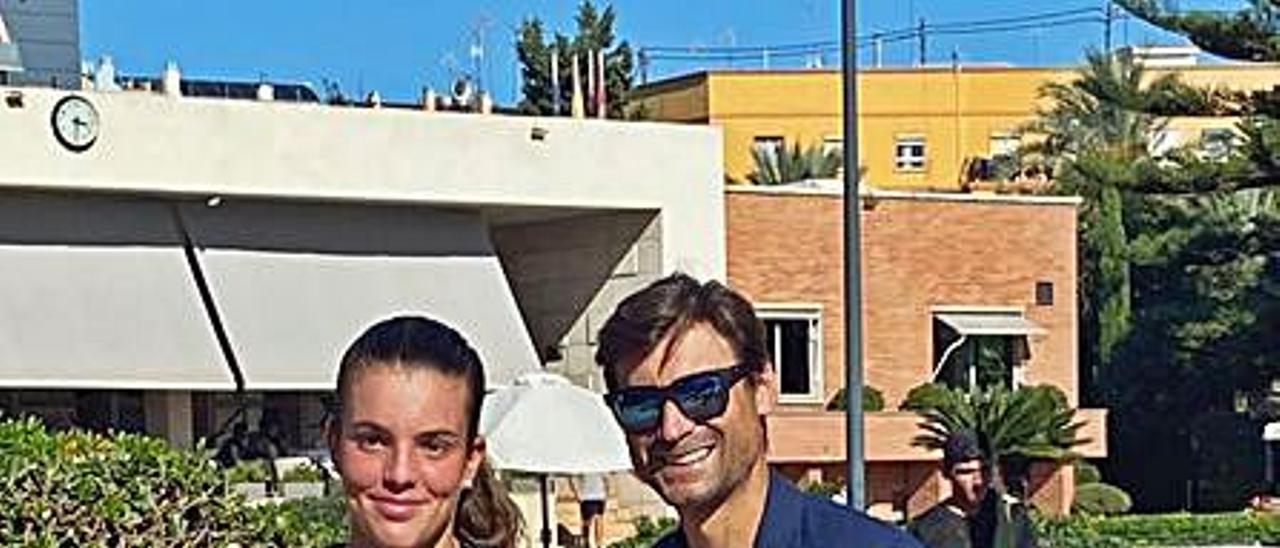 Loles Carbó con David Ferrer. | LEVANTE-EMV