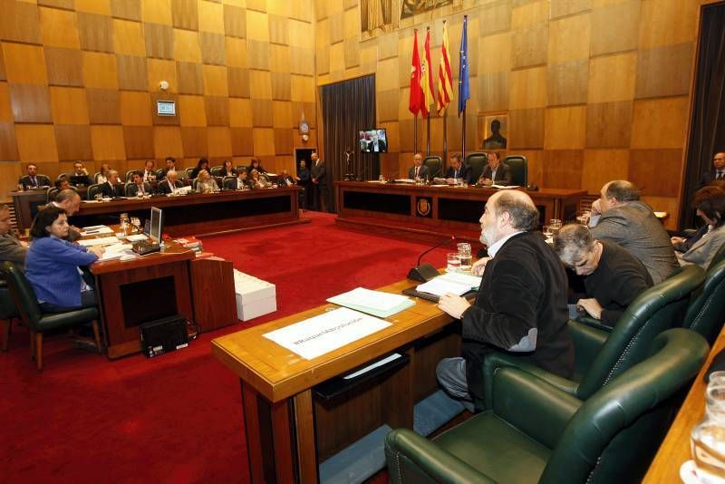 Fotogalería: Pleno en el Ayuntamiento de Zaragoza