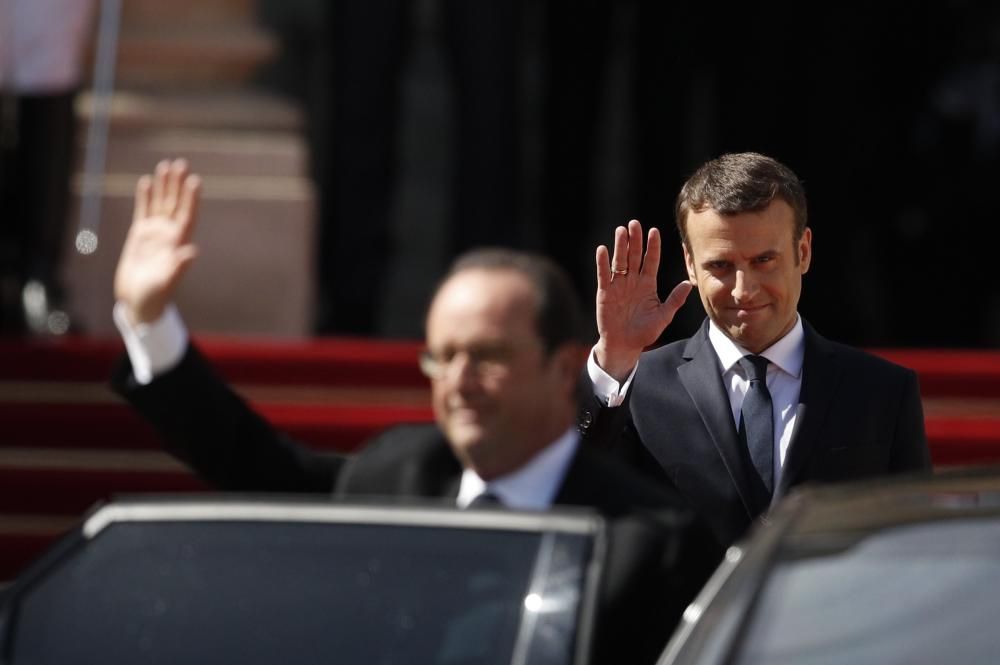 La toma de posesión de Emmanuel Macron.