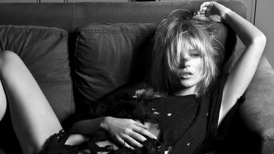 Kate Moss fotografiada por Hedi Slimane.