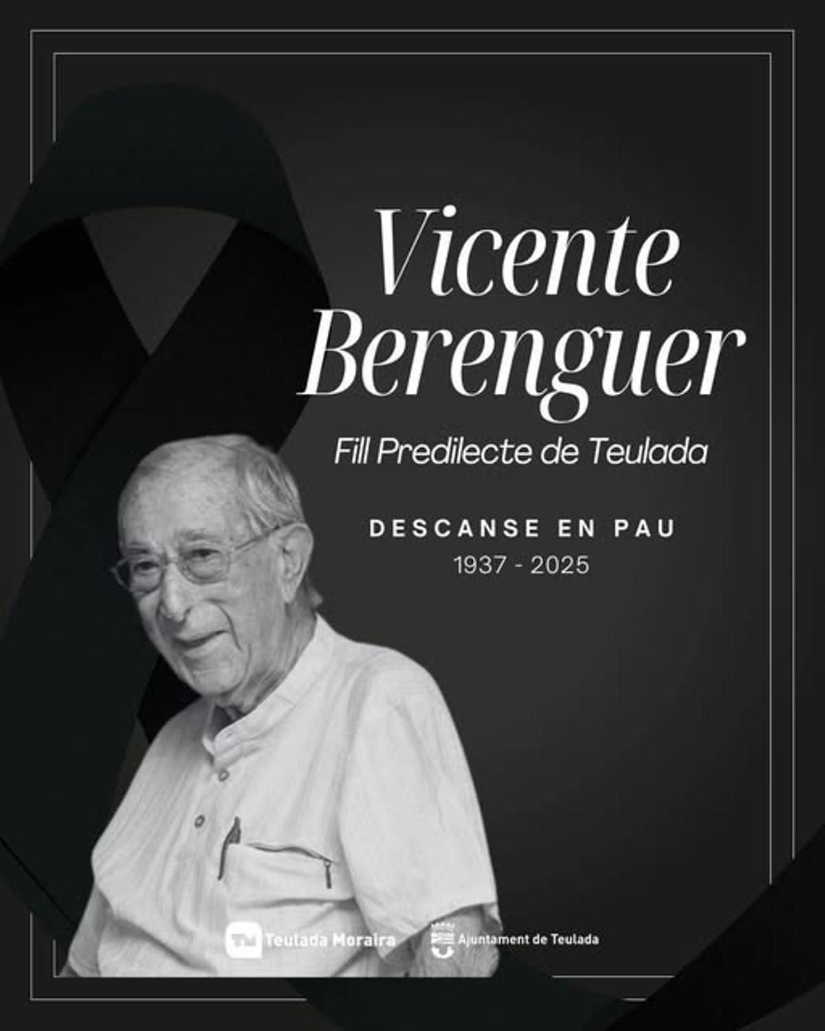 Homenaje a Vicente Berenguer