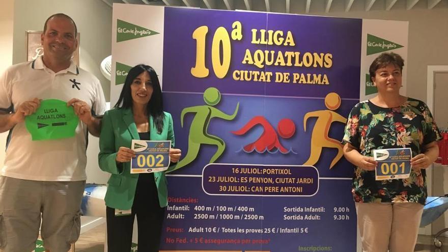 Presentan la 10ª Lliga Aquatlons El Corte Inglés