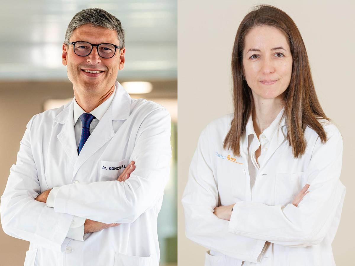Los doctores Antonio González, del CCUN, y Marta González, del ICO
