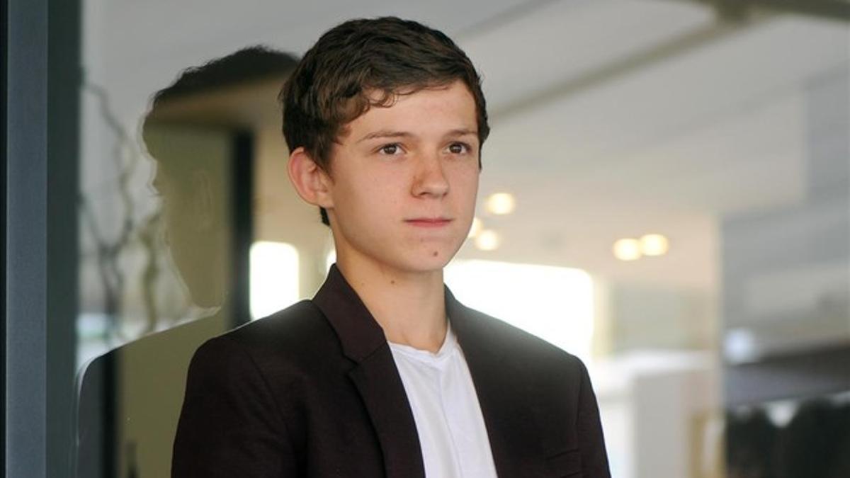 El joven actor, Tom Holland, actor de 'Lo imposible', en el festival de cine de Sitges, en el 2012.