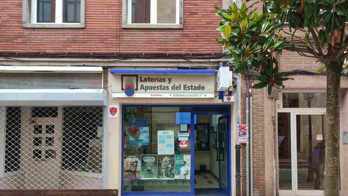 Administración donde se ha sellado uno de los boletos premiados.