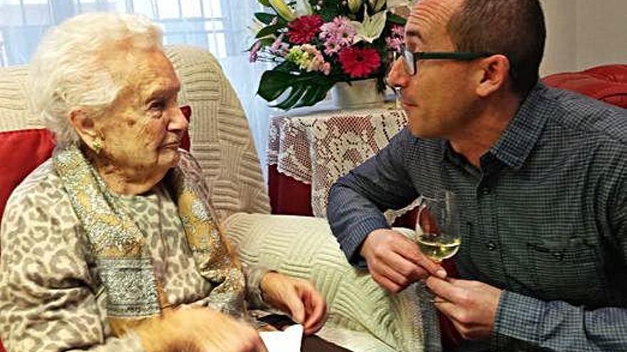 Dolors Puig, la palamosina de més edat, celebra 105 anys