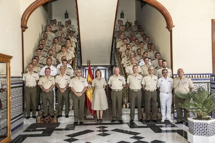 19/07/2017  EJERCITO DEFENSA   visita de la ministra de defensa María Dolores de Cospedal  a la capitanía  de canarias