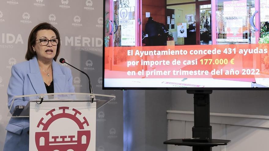 Servicios Sociales concede 431 ayudas destinadas a 336 familias de Mérida
