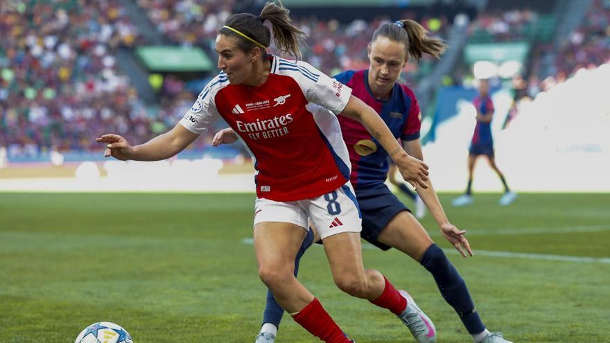 Mariona, en la final de la Champions entre Arsenal y Barça