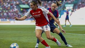 Mariona, en la final de la Champions entre Arsenal y Barça