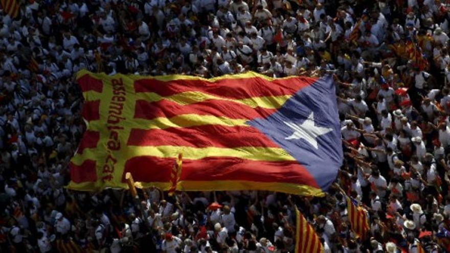 Multitudinaria manifestación de la Diada en Barcelona