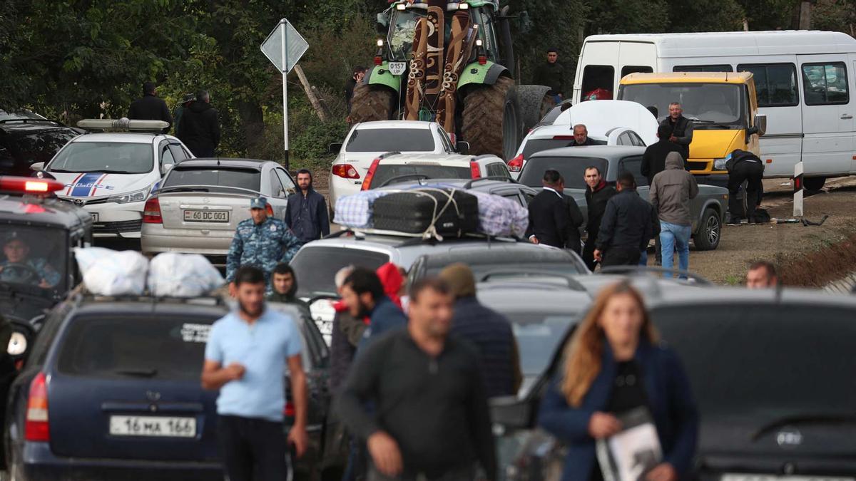 Los refugiados de Alto Karabaj llegan a Kornidzor