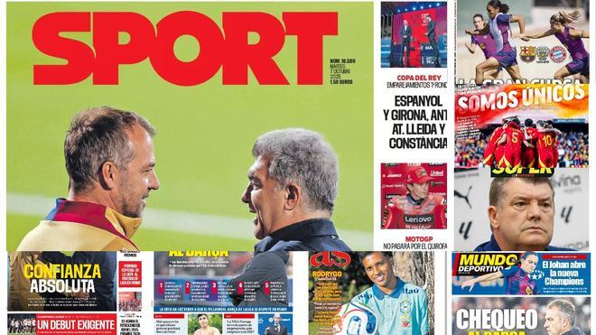 Estas son las portadas de la prensa deportiva de hoy