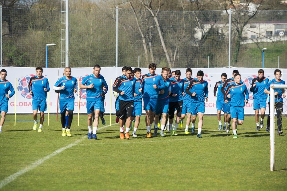 Generelo dirige su primer entrenamiento del Real Oviedo