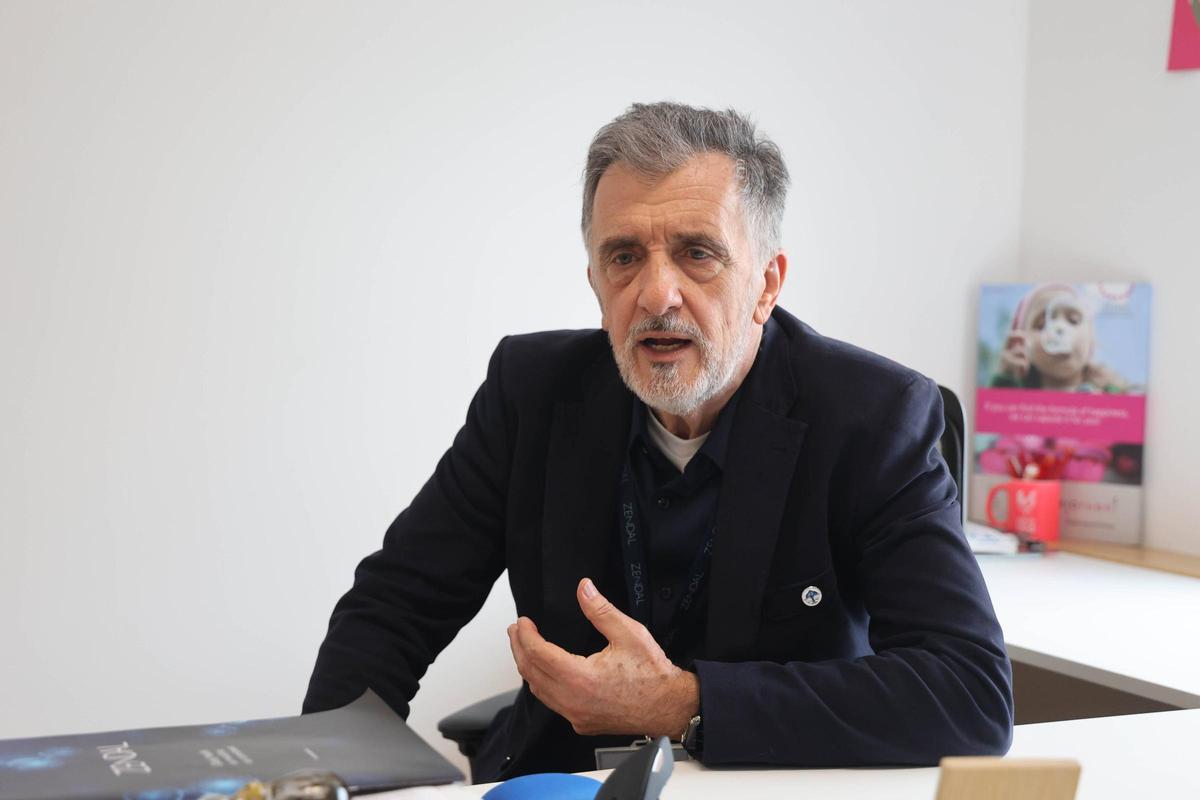 Blanco, durante la entrevista.