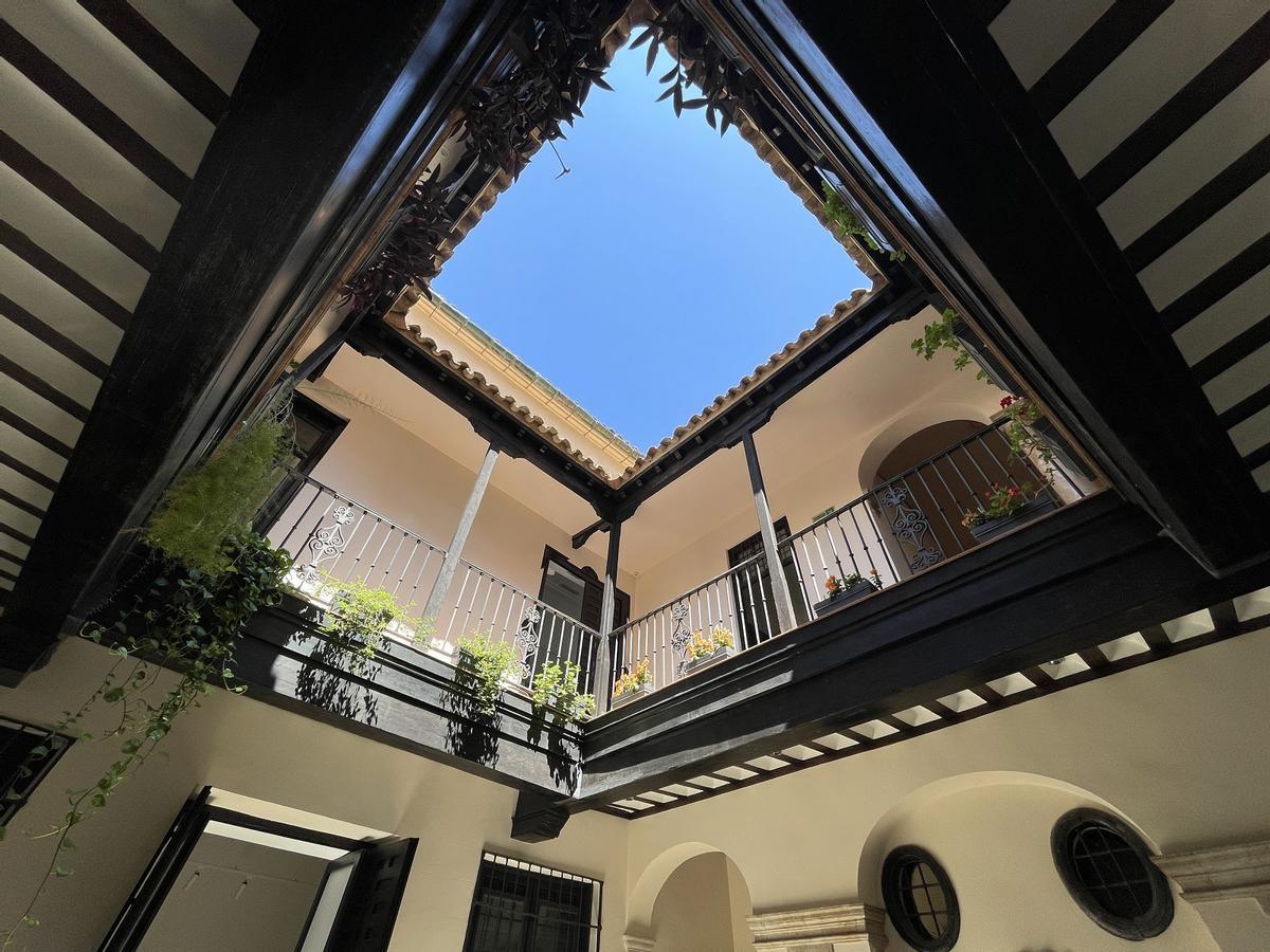 Vista desde el patio interior.
