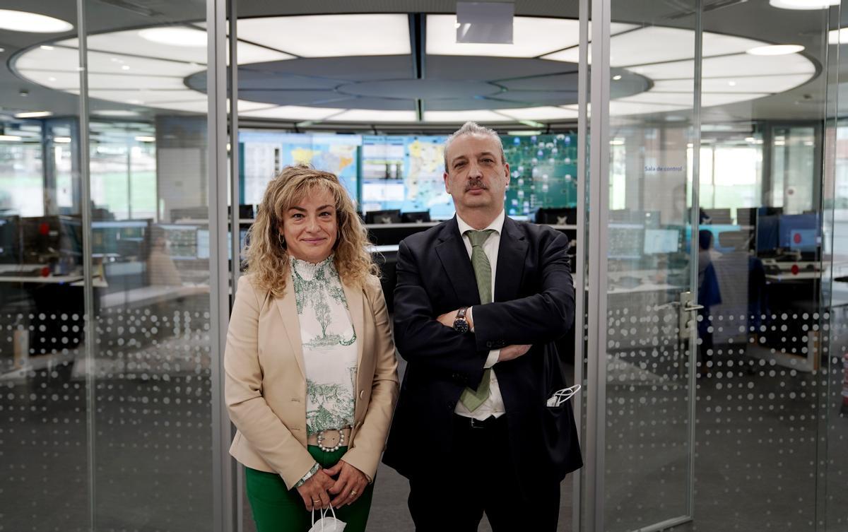 Susana de Pablo, directora del Centro de Control y Diego Vela, director general del Gestor Técnico del Sistema Gasista.