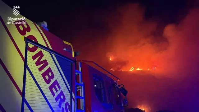 Incendio declarado en la Serra d’en Galceran