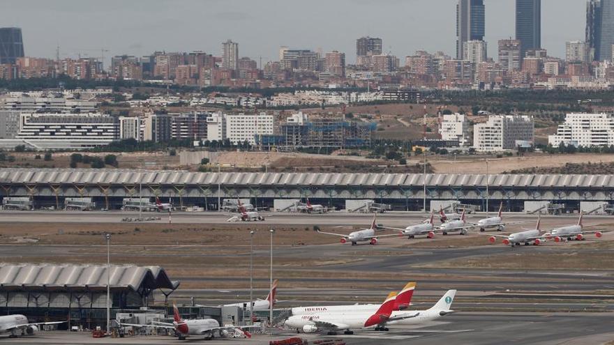 Vista del aeropuerto de Barajas (Madrid)