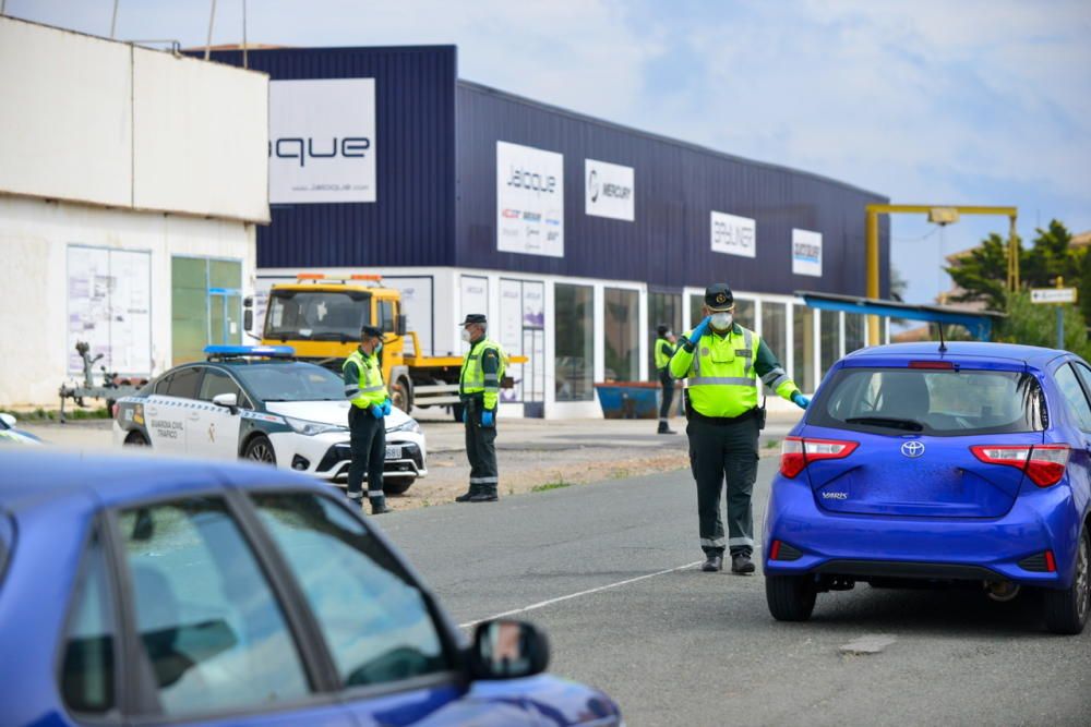 Controles policiales en La Manga