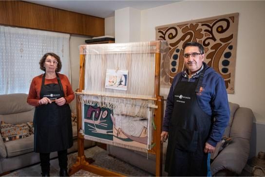 Los viejos oficios: Fina Sedes y Xabier Rodríguez, artesanos textiles