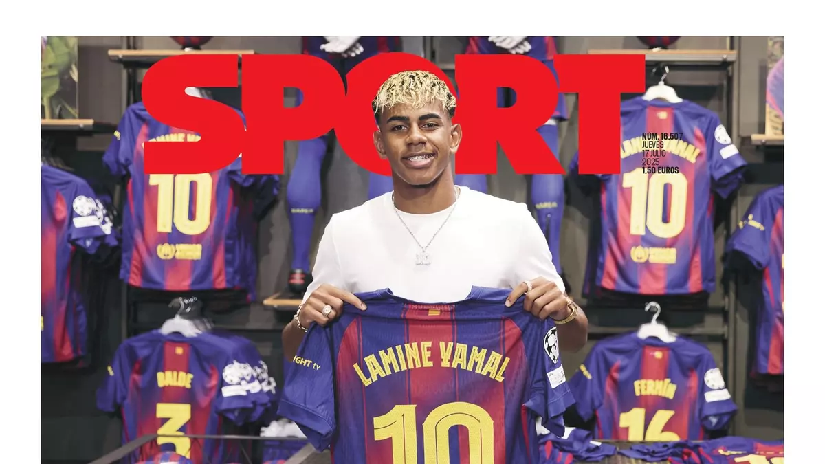 La portada SPORT de hoy, jueves 17 de julio de 2025
