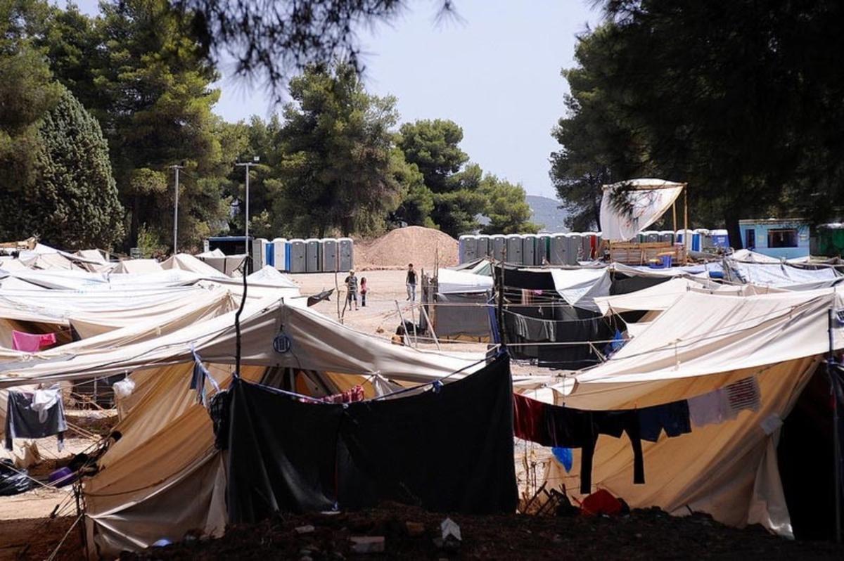 Campo de refugiados de Ritsona. 