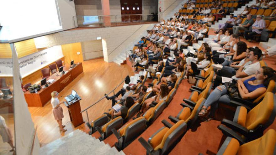 Jornada sobre el futuro del trasplante en Canarias celebrada ayer en el Auditorio del Hospital Universitario de Gran Canaria Doctor Negrín.