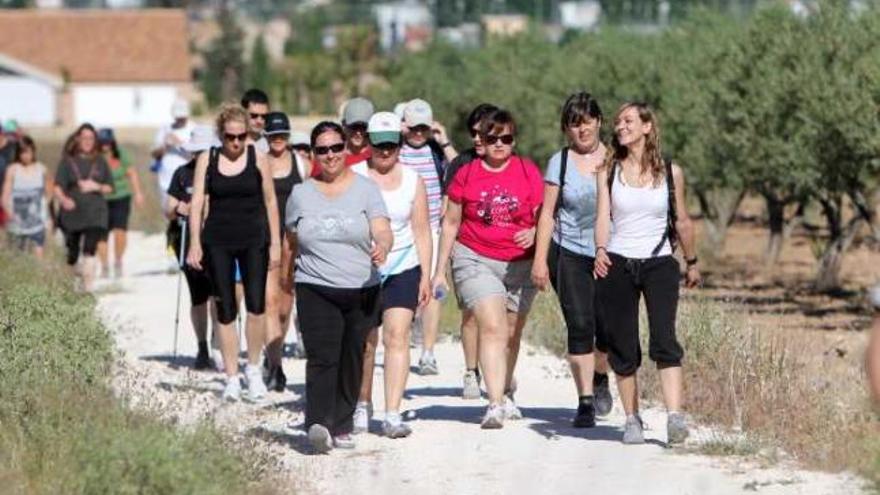 Una marcha reivindica la creación de la vía verde entre Tibi e Ibi