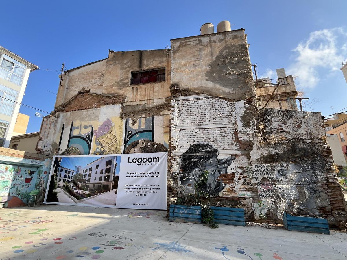 Plaza Esperanza, en Lagunillas, donde se construirán las VPO.