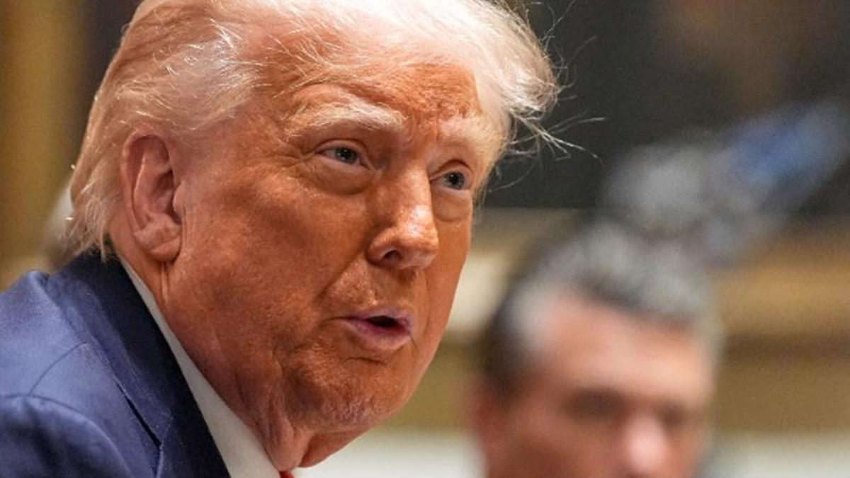 El presidente de EEUU, Donald Trump, al final de la pasada semana en la Casa Blanca.