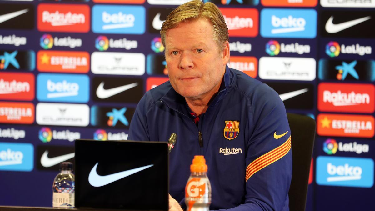 Ronald Koeman, durante una rueda de prensa