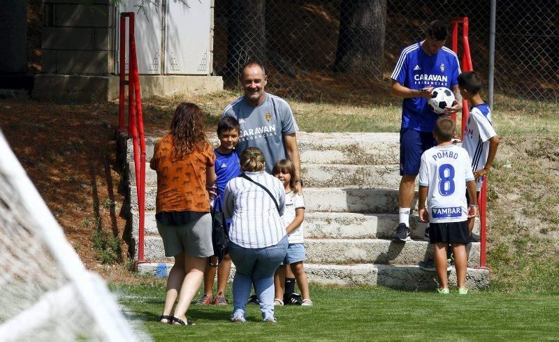 Concentración del Real Zaragoza en Boltaña