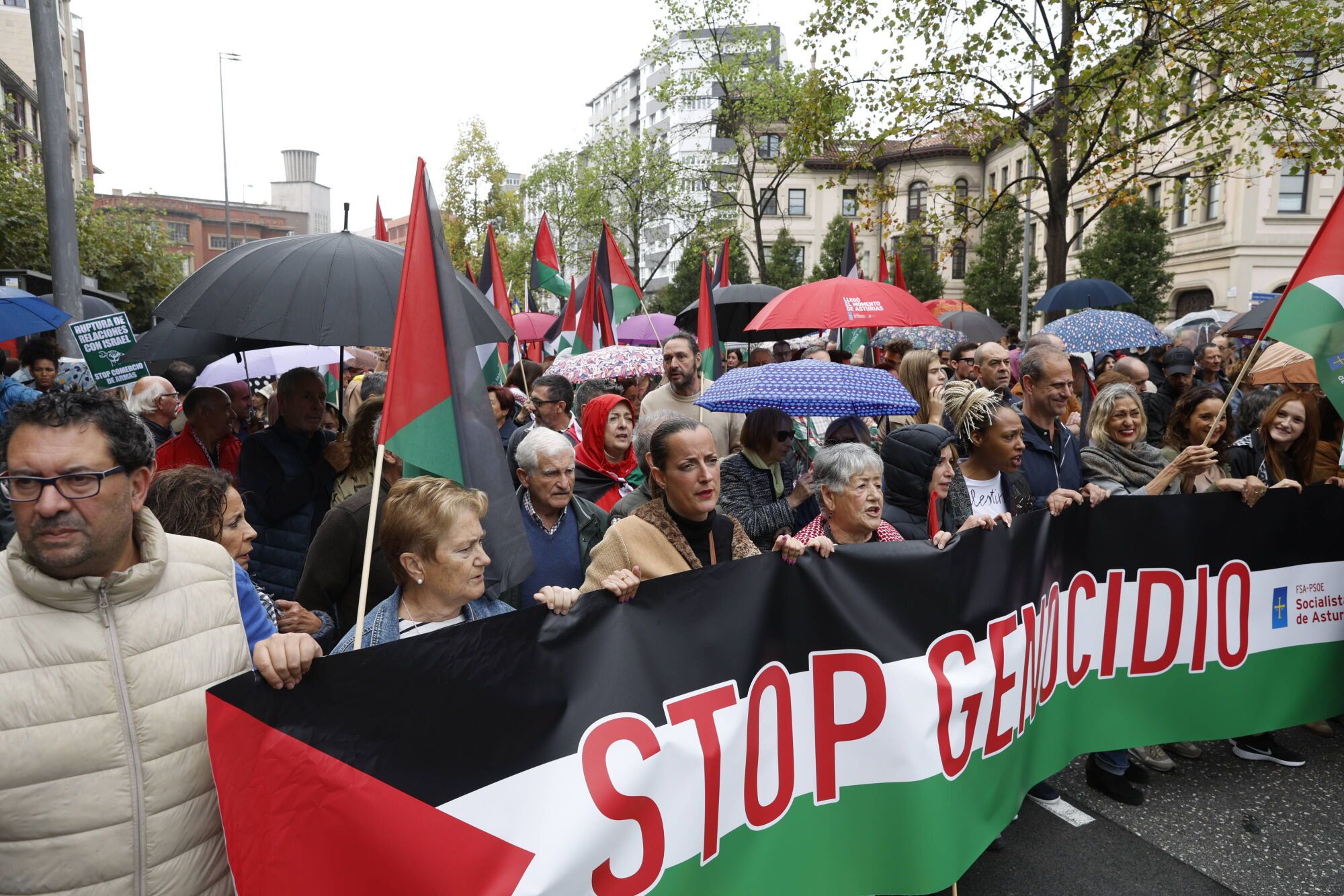 Manifestación a favor de Palestina.