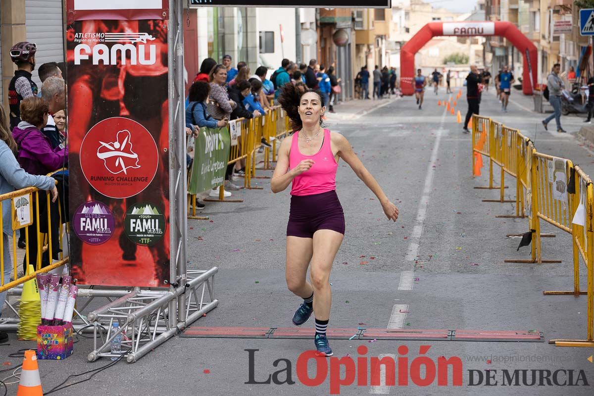 Carrera Popular Urbana y de la Mujer de Moratalla ‘La Villa, premio Marín Giménez (línea de meta)