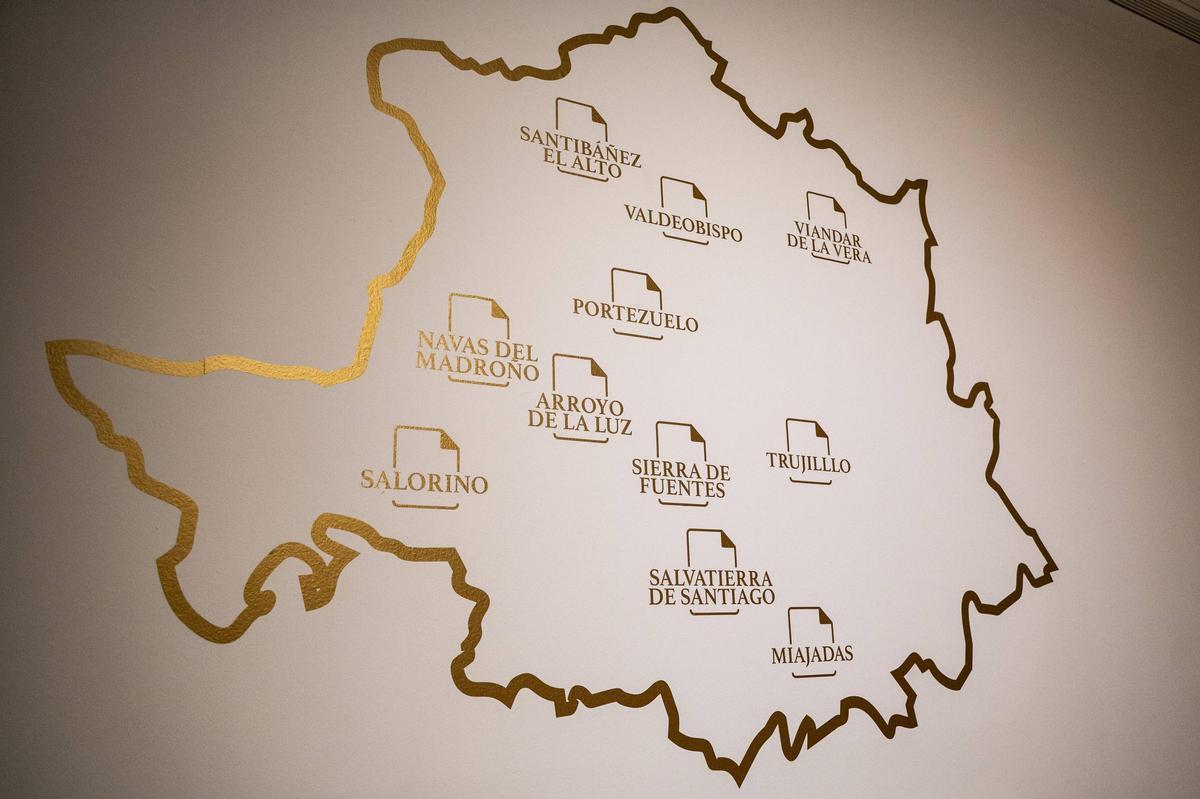Imagen de las localidades que han aportado documentos.