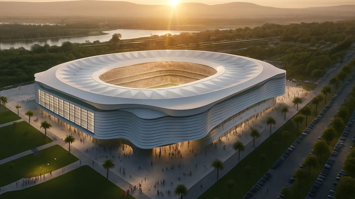 Así sería el 'Wembley' español: esta es la imagen que quiere tener el Estadio de la Cartuja de Sevilla en 2030