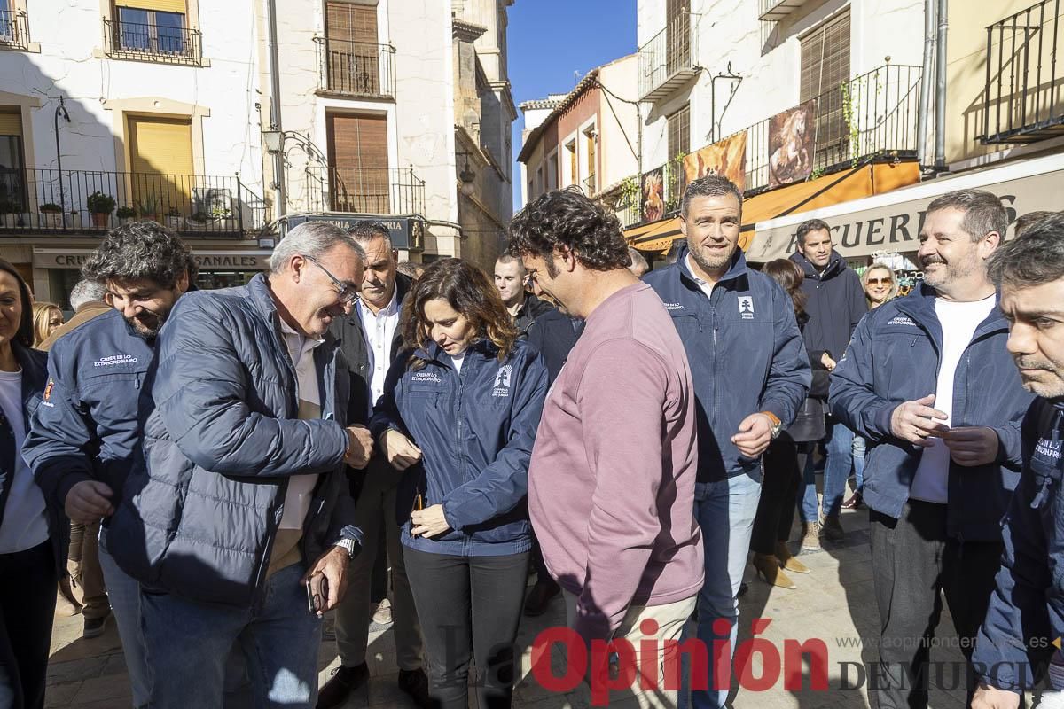 Así ha sido la visita de Isabel Díaz Ayuso a Caravaca de la Cruz