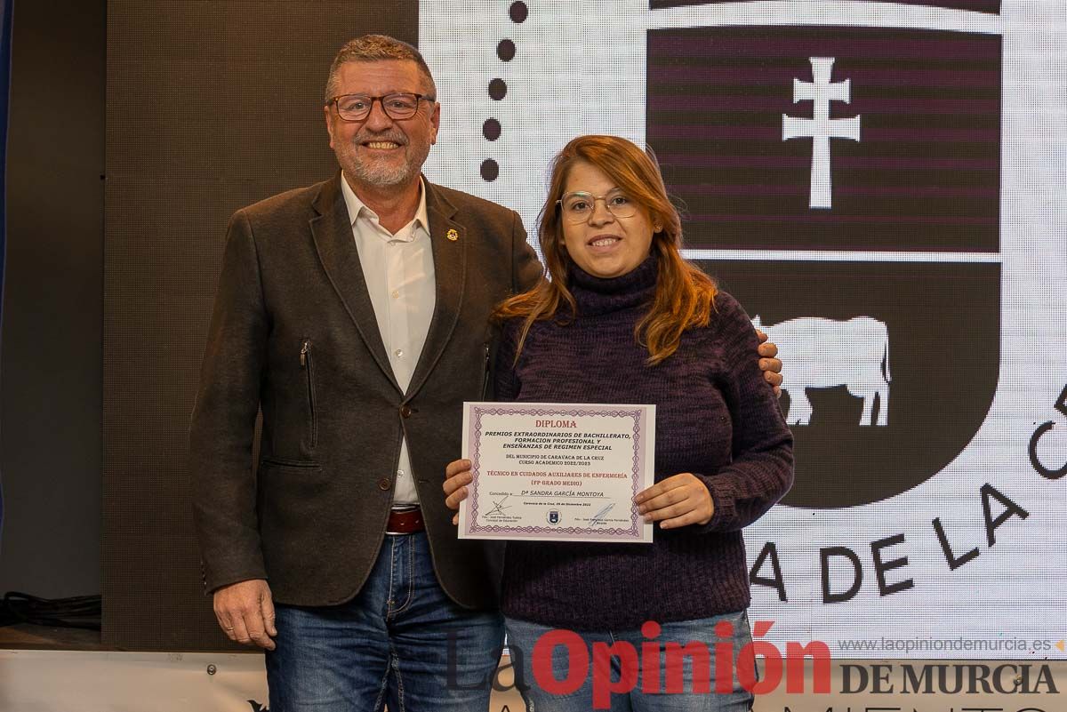 Entrega premios de educación en Caravaca