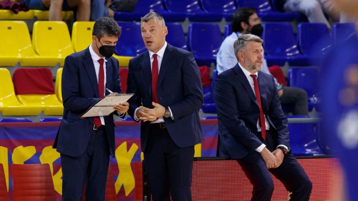 Darius Mascoliunas, a la derecha de la imagen, no seguirá en el staff de Jasikevicius