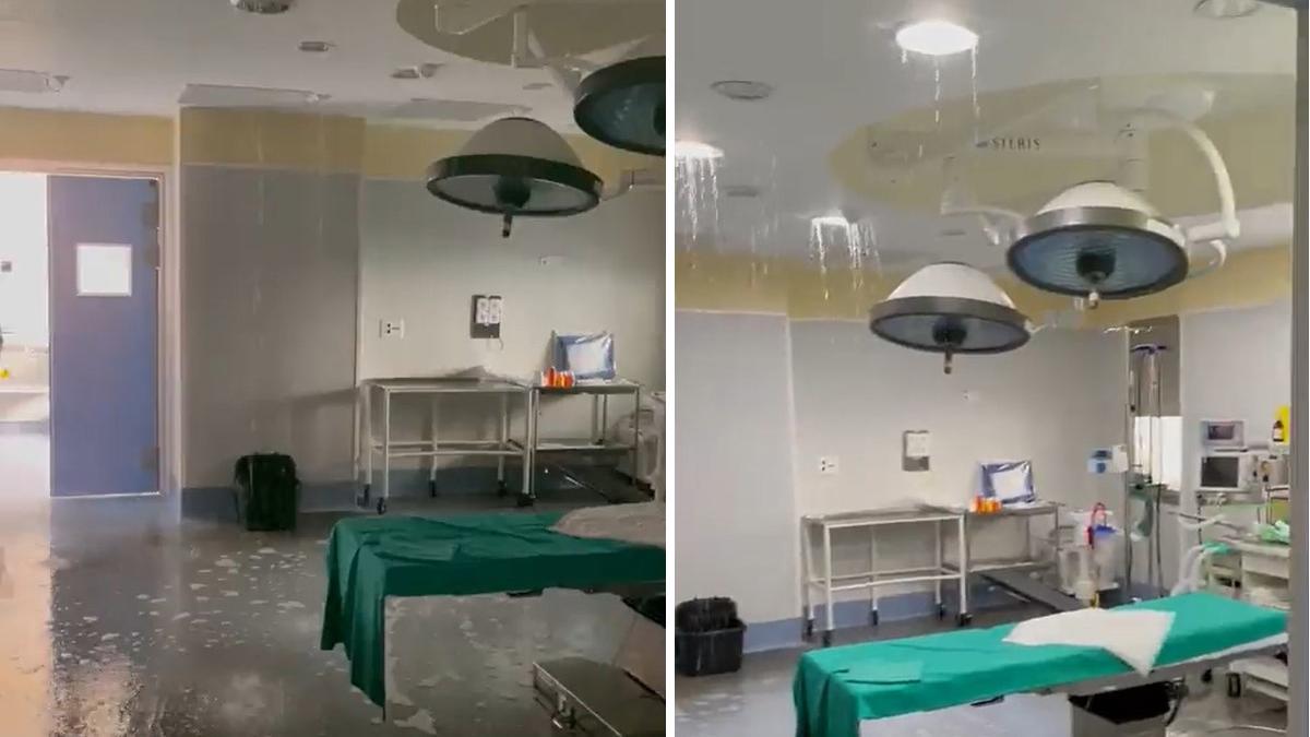 Avería de agua en un quirófano del Hospital Materno Infantil de Badajoz