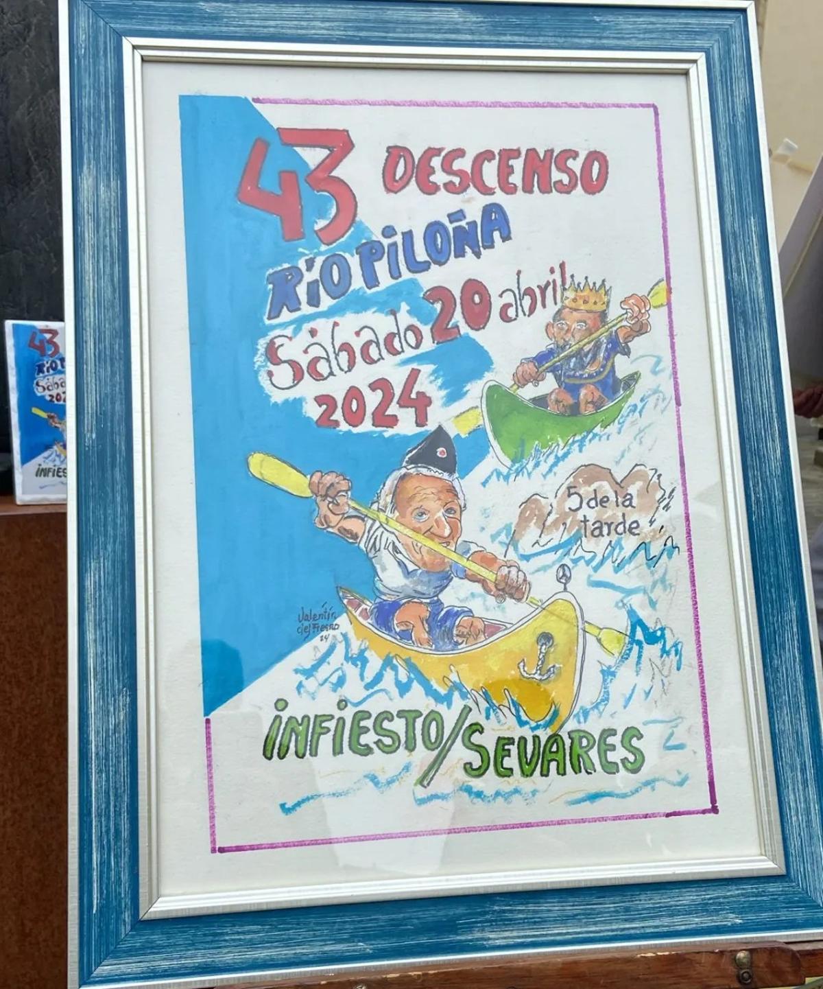 Cartel del 43.º Descenso del Piloña.