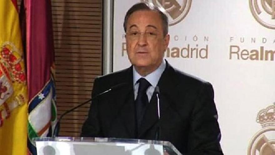 Florentino: "El Madrid tiene como principio no rendirse jamás"