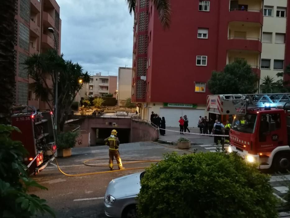 Incendi al carrer Doctor Ferran de Figueres