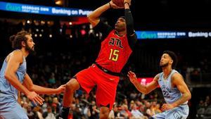 Vince Carter en una acción del partido frente a los Grizzlies del pasado miércoles