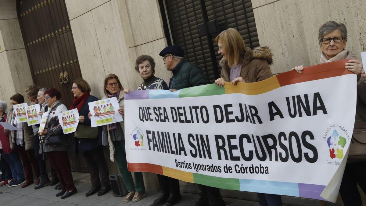 Los barrios olvidados de Córdoba en la protesta del Día Internacional de la Justicia Social.