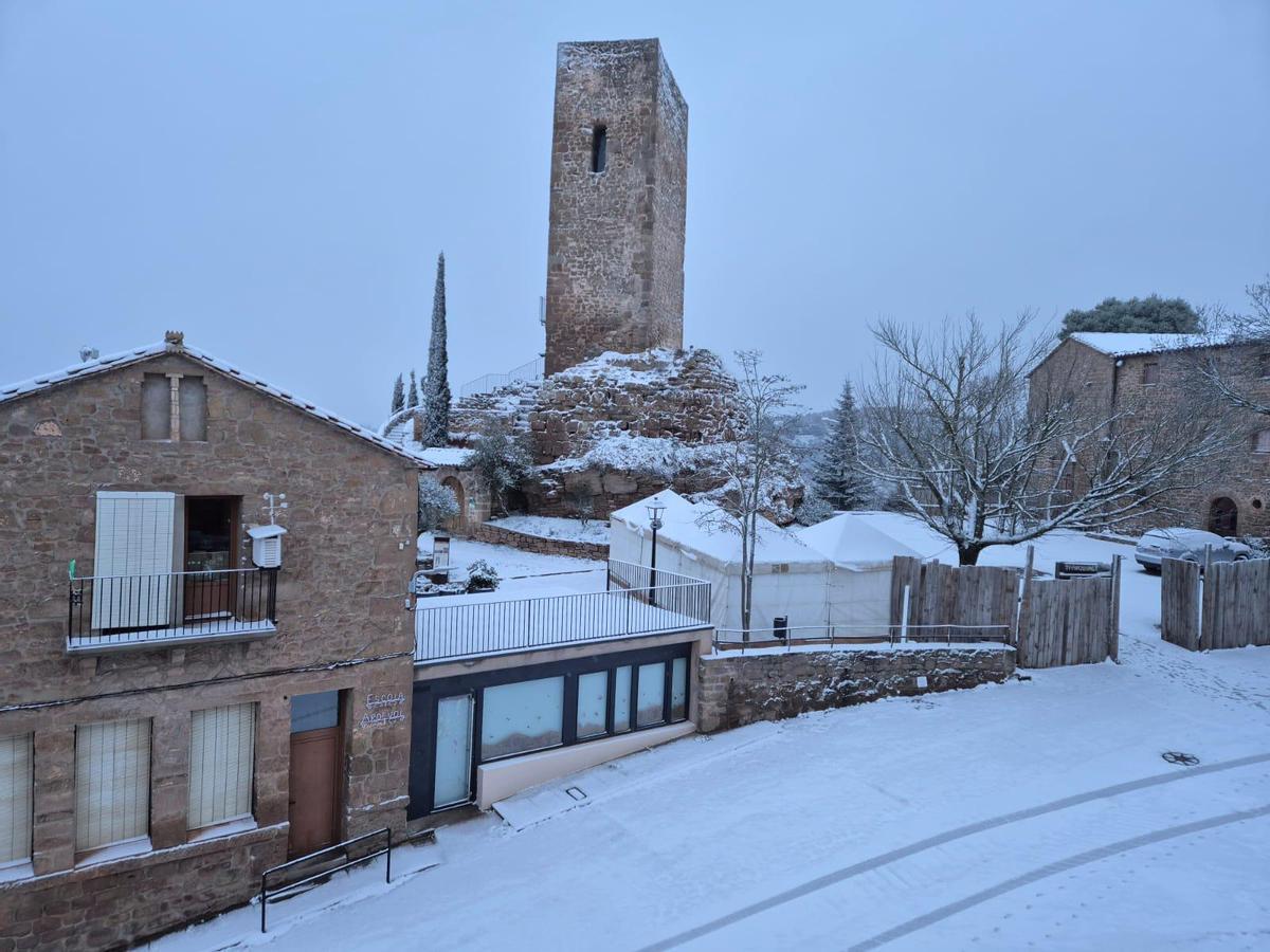 Nevada al nucli d'Ardèvol (Pinós)