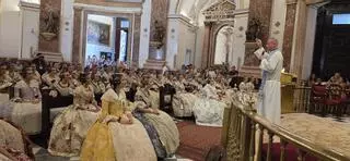 La Basílica recibe a las candidatas a Fallera Mayor de València 2027